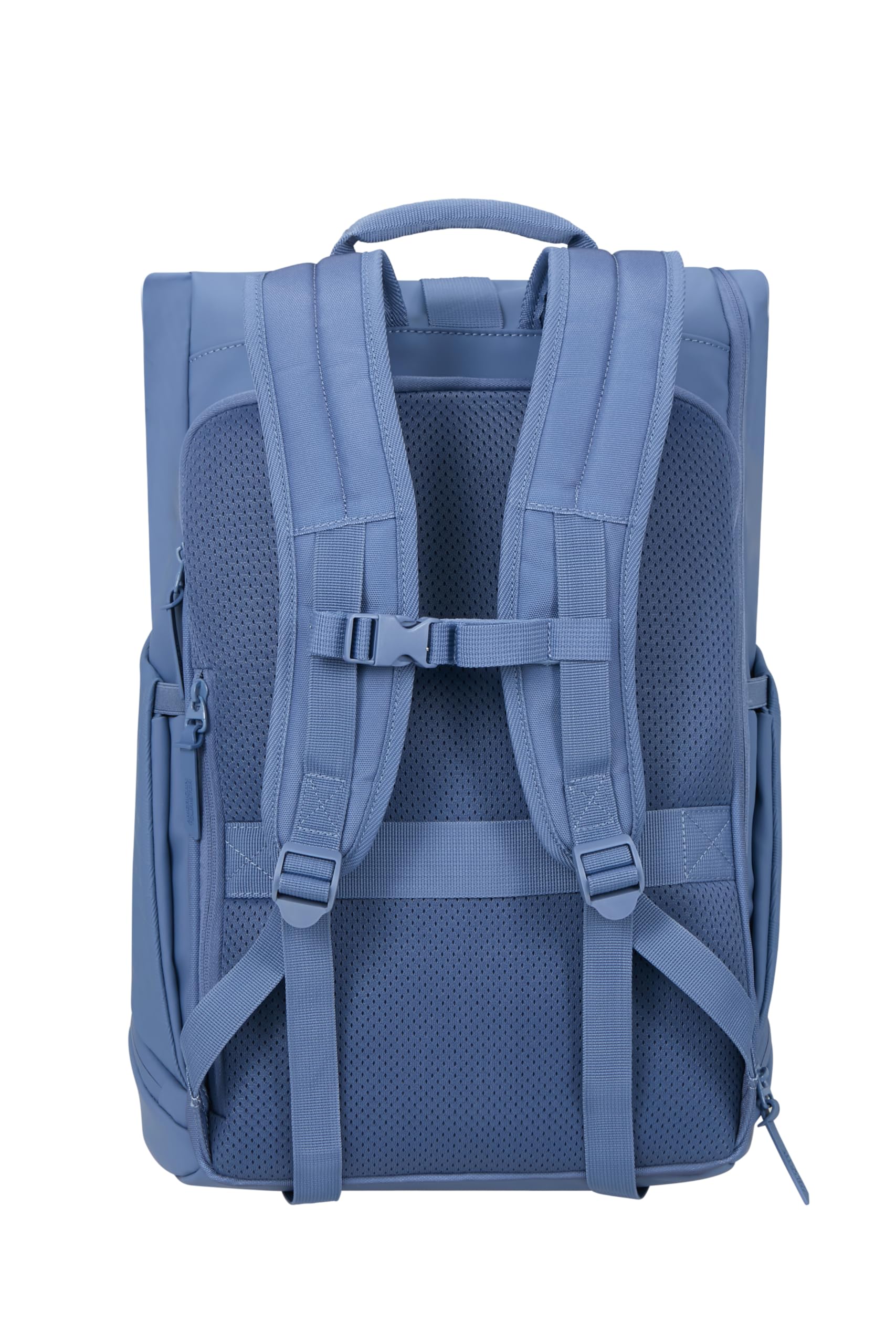 American Tourister Urban Tide - Zaino PC Rolltop 15.6", Zaino Business & Viaggio Idrorepellente con Scomparto Scarpe/Vestiti, per Ufficio, Scuola & Università - Blu (Storm Blue)