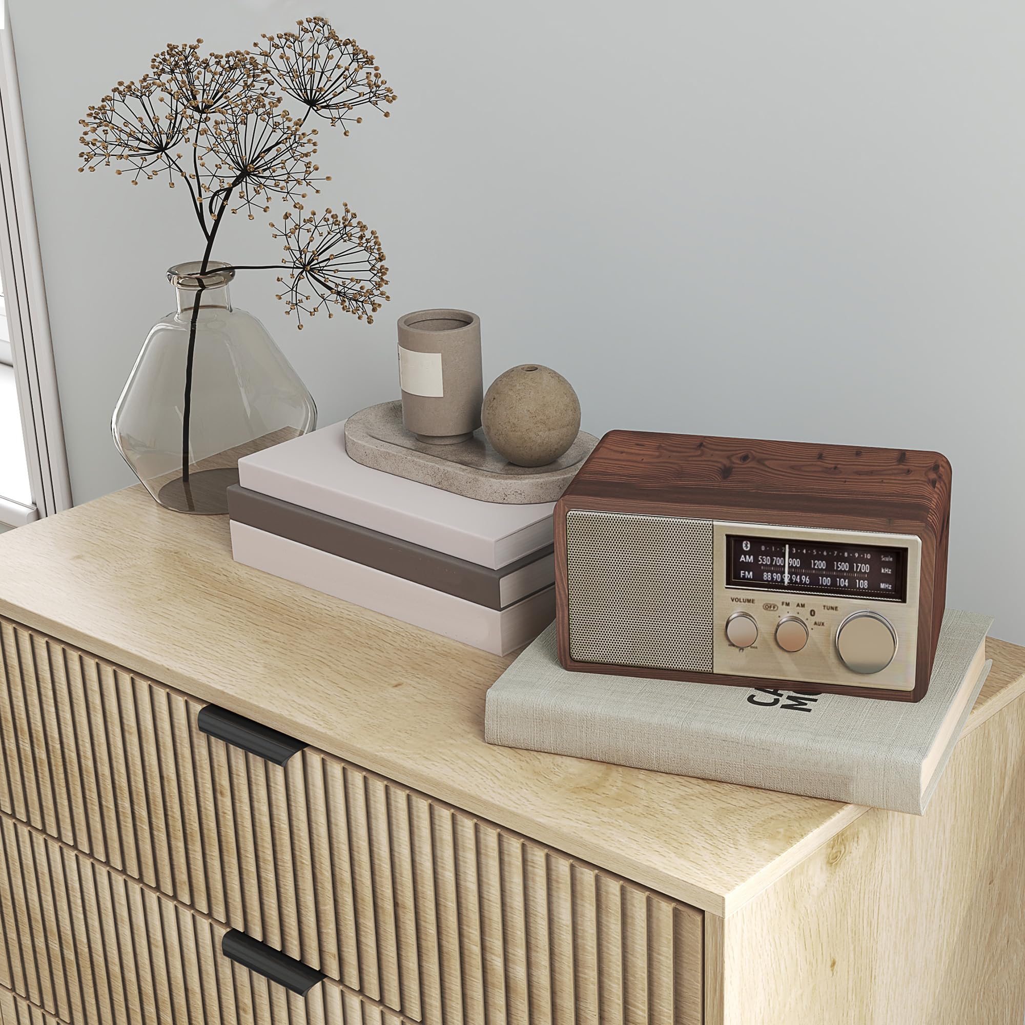 HOMCOM Cassettiera Camera da Letto 3 Cassetti, 80x40x77.5 cm, Rovere | Comò Camera da Letto Moderno con Gambe, Cassettiera Salvaspazio, per Soggiorno