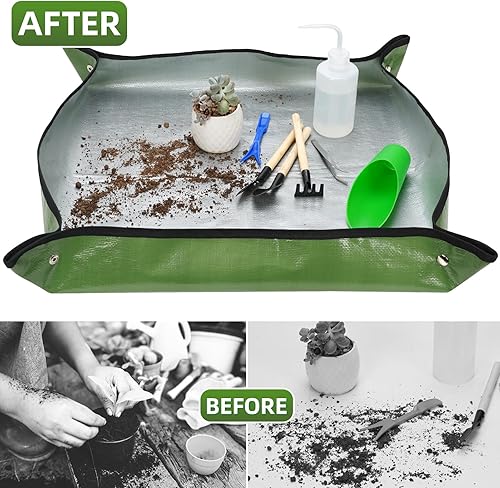 Miniatura 4 de Kit de herramientas para suculentas con bolsa organizadora, 13 piezas de herramientas de jardinería para interiores, mini herramientas de mano para