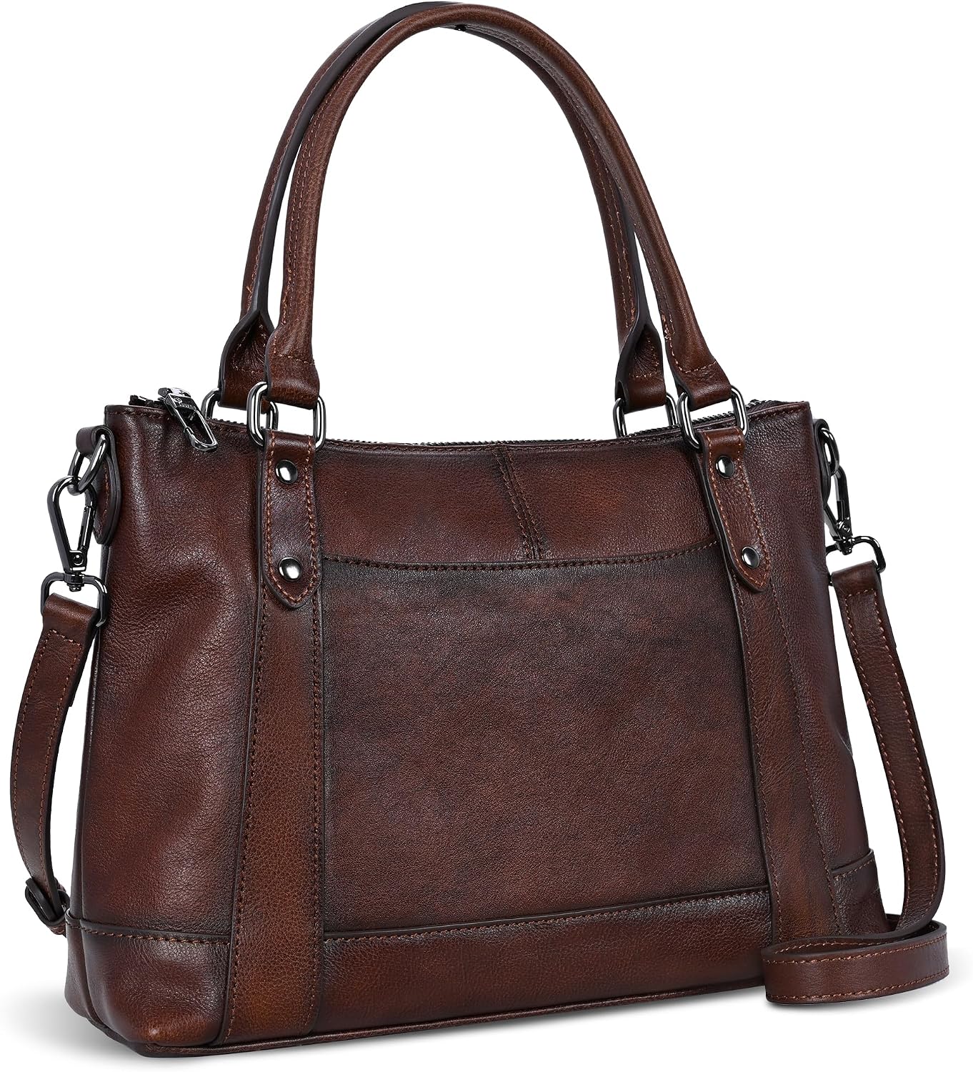 Iswee Leather Crossbody Purse for Women Shoulder Satchel Bag for Everyday