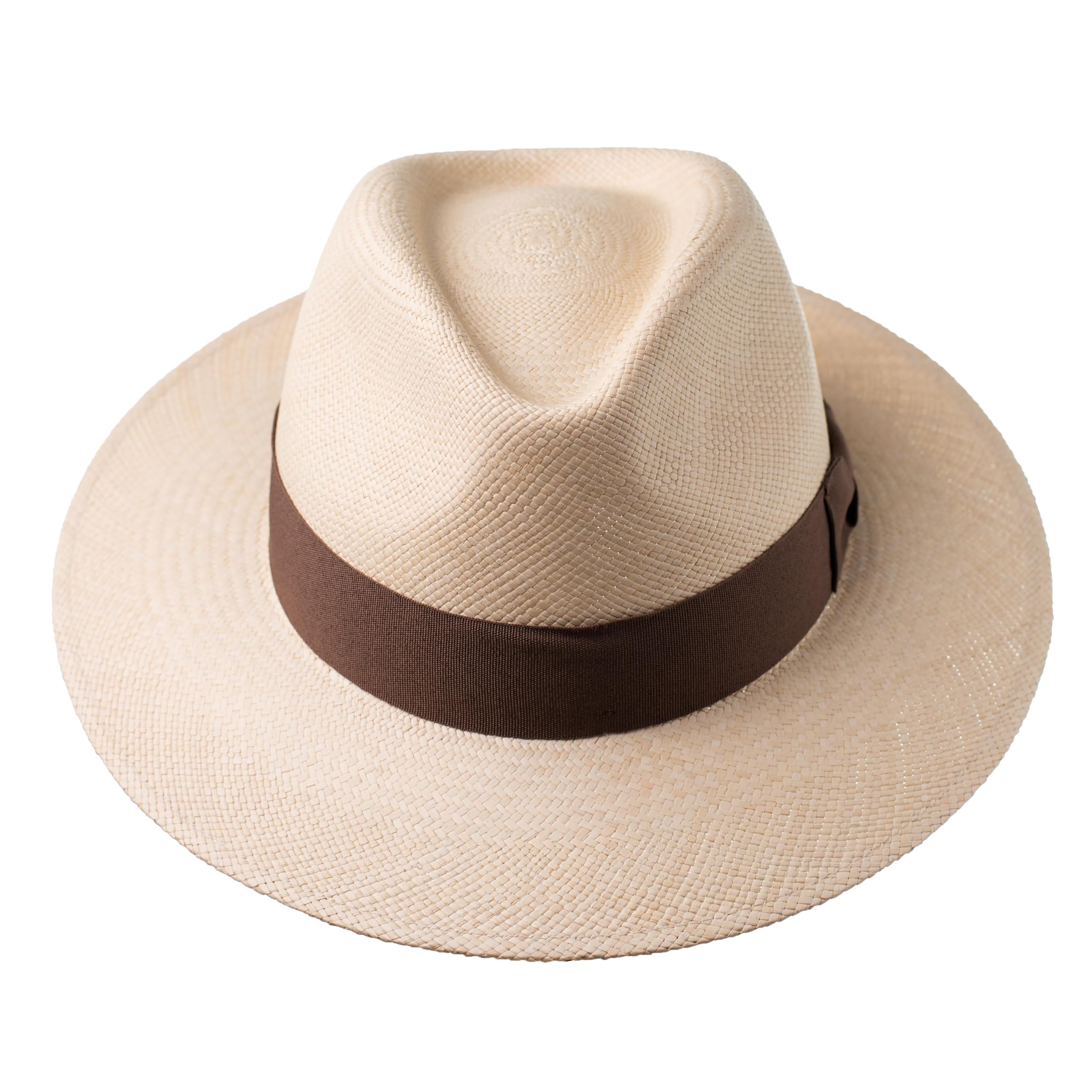 Cuenca 1905 Alessio Sombrero Panamá Genuino de Paja Toquilla, Tejido a Mano y Hecho 100% en Ecuador, Protección UV Natural, Panama Hat de Verano Hombre y Mujer