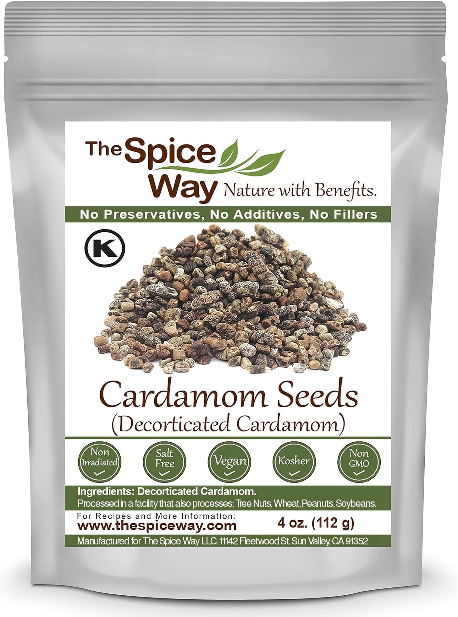 The Spice Way Cardamom Decorticated - (4 oz) made from premium green cardamom pods