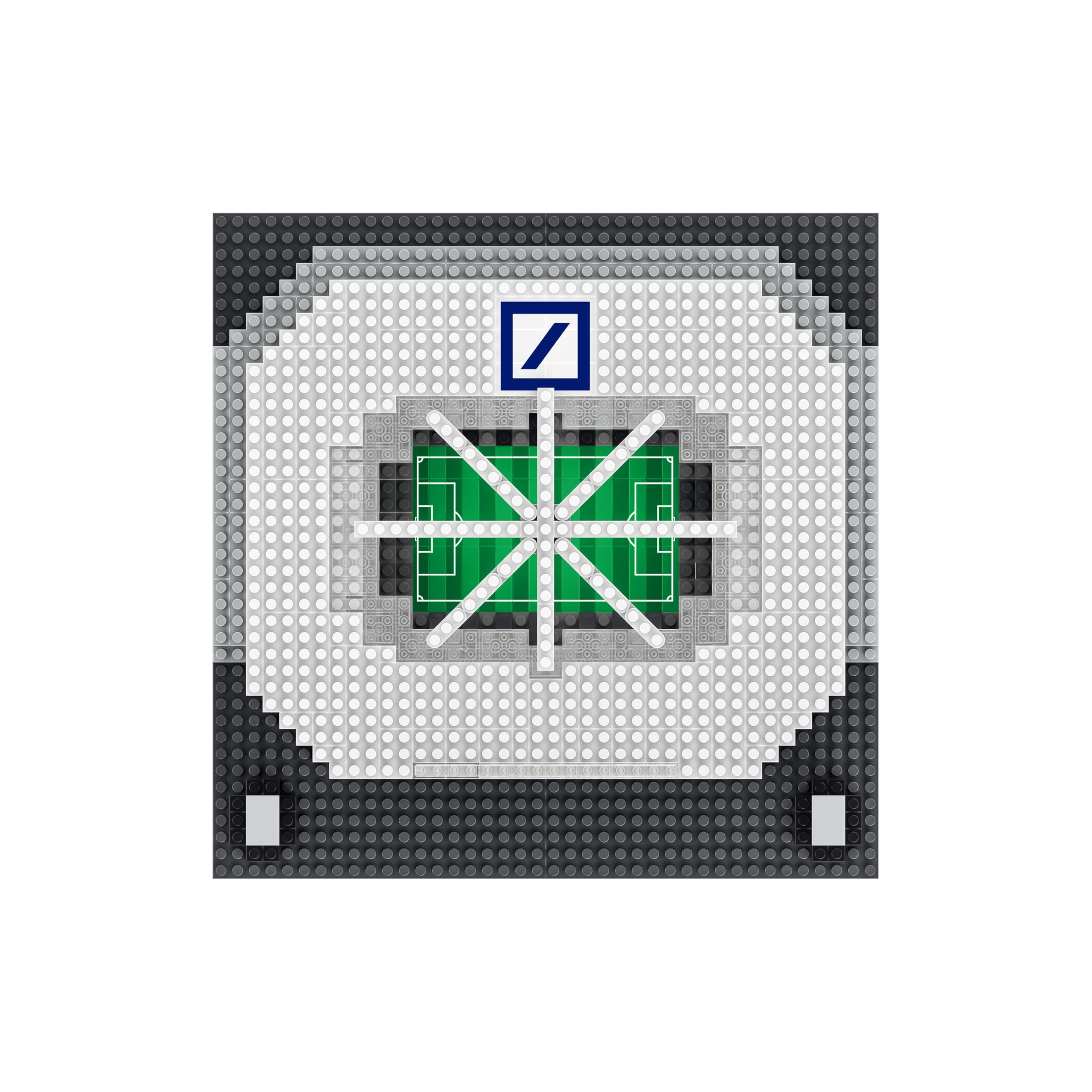 FOCO Produit sous Licence Officielle Eintracht Francfort Waldstadion Deutsche Bank Park BRXLZ Mini Stade 3D Bricks Jouet de Construction Modèle