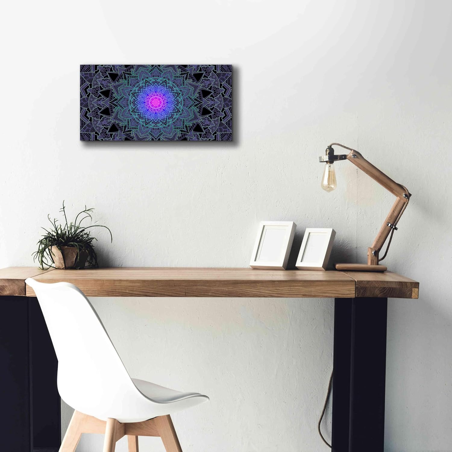 Epic Graffiti 'Mandala Love' by Cameron Gray, Canvas Wall Art, 24"x12"