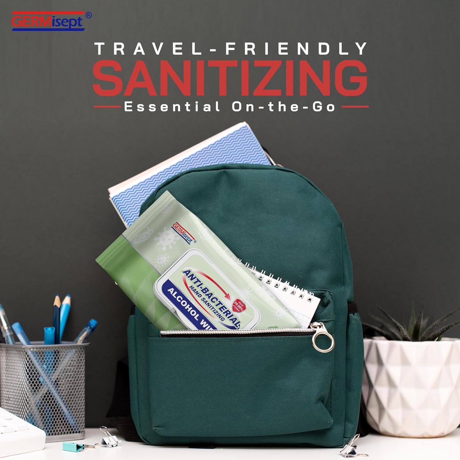 Advanced 75% Antiseptic Hand Sanitizer Multipose Wipes (( x =