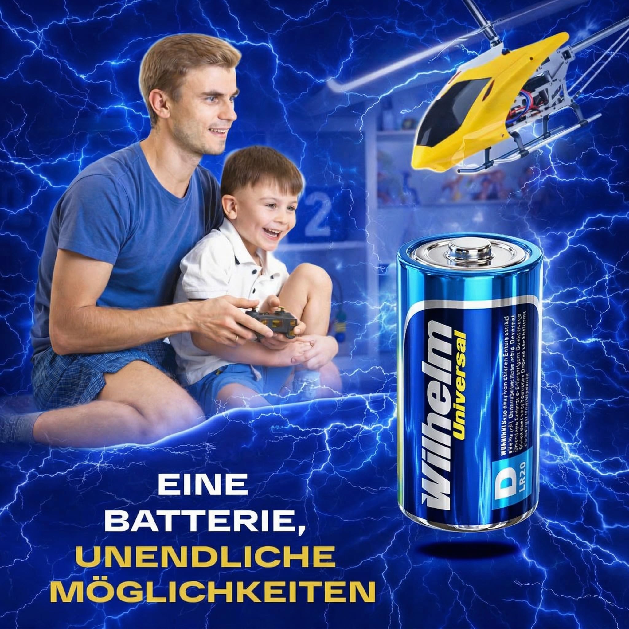 Wilhelm Mono D Batterien LR20 1,5V Universal Alkaline – 40 Stück