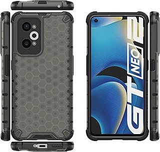 حافظة حماية متوافقة مع ريلمي جي تي نيو 2 / جي تي نيو 3 تي، متوافقة مع ريلمي جي تي 2، حافظة ممتصة للصدمات بلون اسود من بي زووكسوكوف