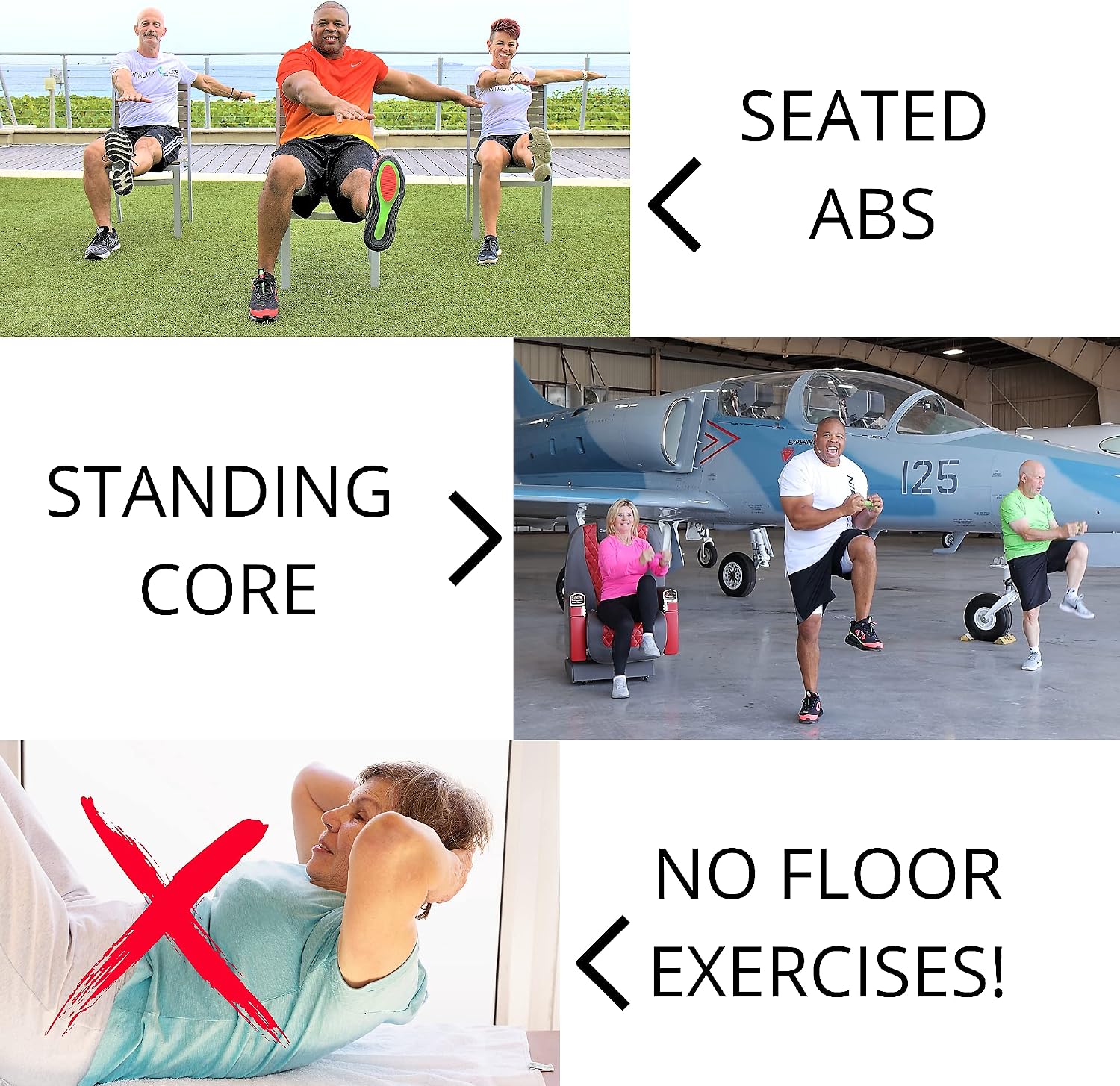 AB Blast Exercise DVDs for Seniors & Beginners- Trim Waistline- Get Energized & Stronger- Low Impact- NO Floor Exercise for seniors Fitness for Seniors DVD, Chair exercises for seniors for your core.