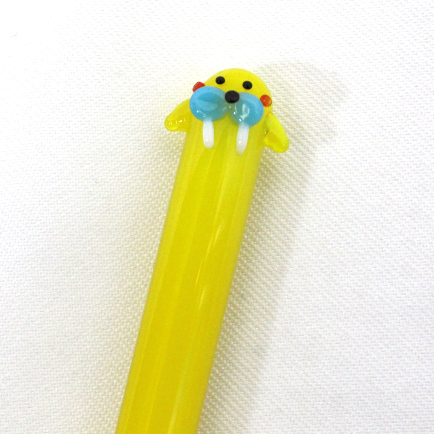 Amazon｜かわいい 手作り ガラス細工 セイウチ マドラー