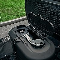 Vista 3 de Camco Cubierta de tanque de propano doble para autocaravana/RV - Cuenta con panel superior con bisagras y diseño moldeado personalizado - Se adapta