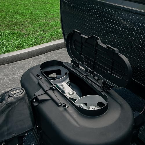 Miniatura 3 de Camco Cubierta de tanque de propano doble para caravana  Cuenta con panel superior con bisagras y diseño moldeado personalizado  Se adapta a (2)