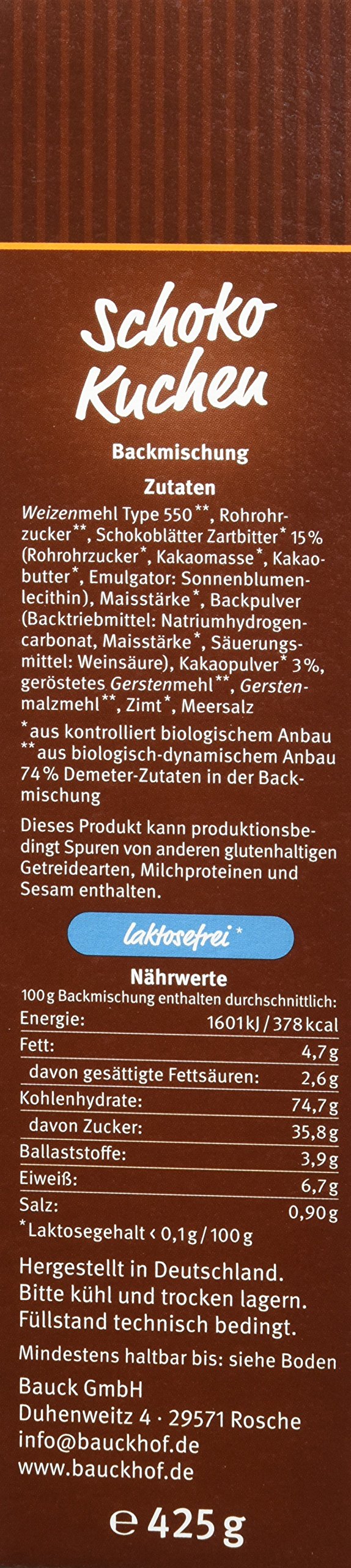 Bauckhof Schokokuchen, 6er Pack (6 x 425 g)