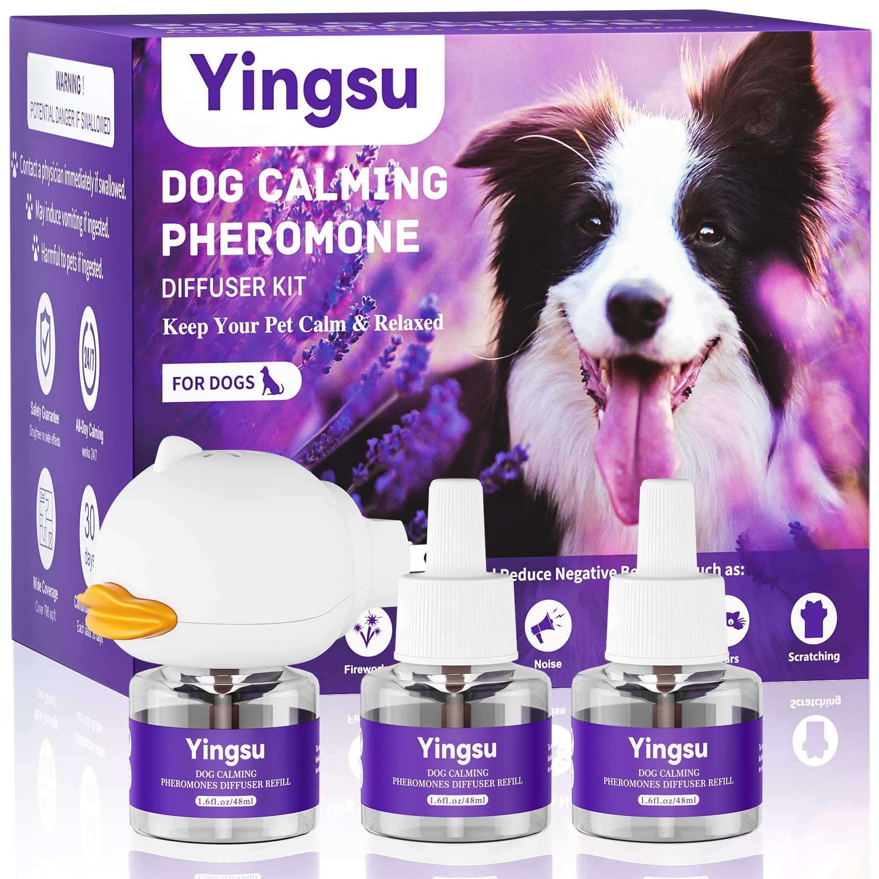 Chien anxieux ? Diffuseur de phéromones relaxantes contre le stress et les aboiements