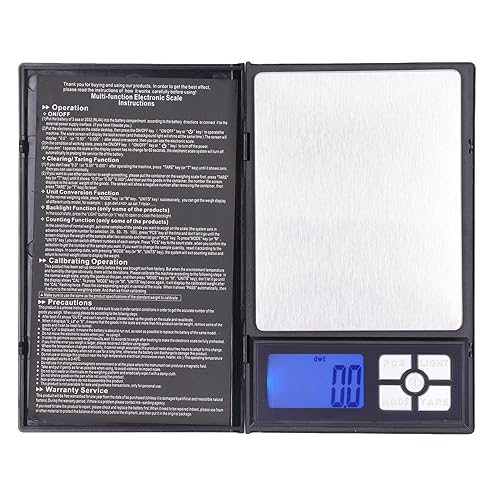 Miniatura 4 de Báscula digital de bolsillo para cocina mini báscula de peso de alimentos báscula de gramos rango de 000oz herramienta portátil de precisión color