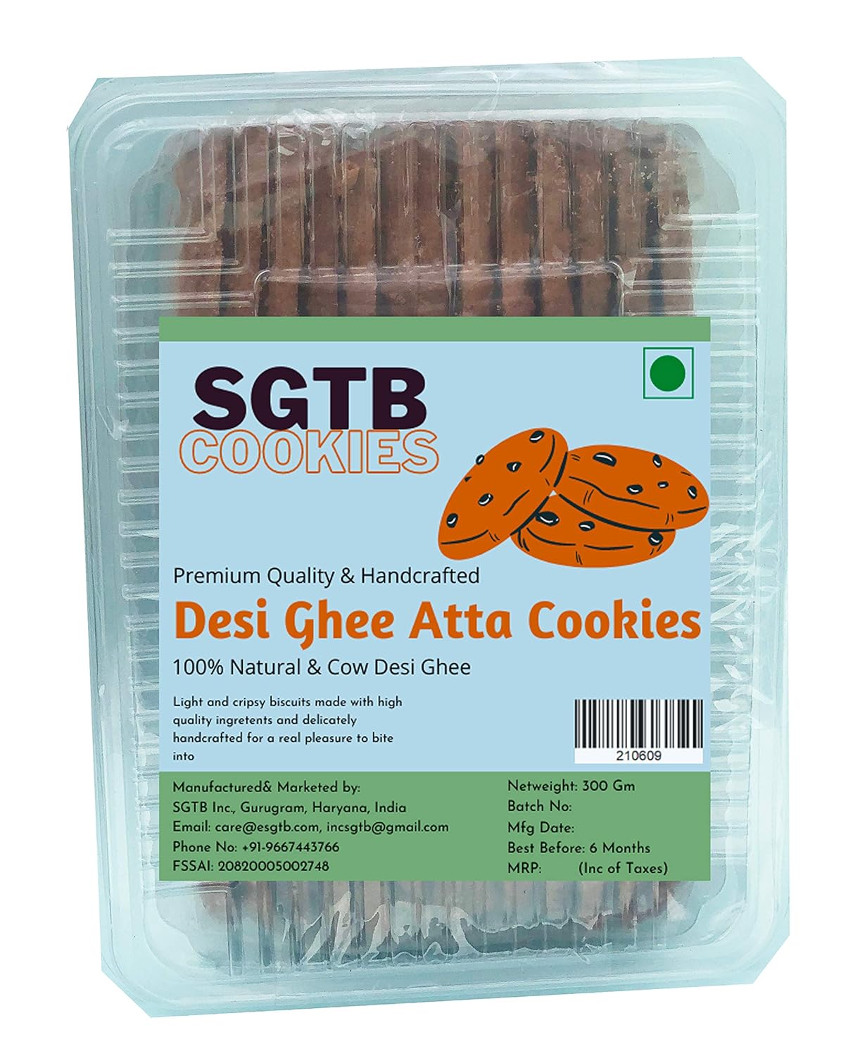SGTB Desi Ghee Atta Cookies, 300 G Amazon.in Grocery & Gourmet Foods