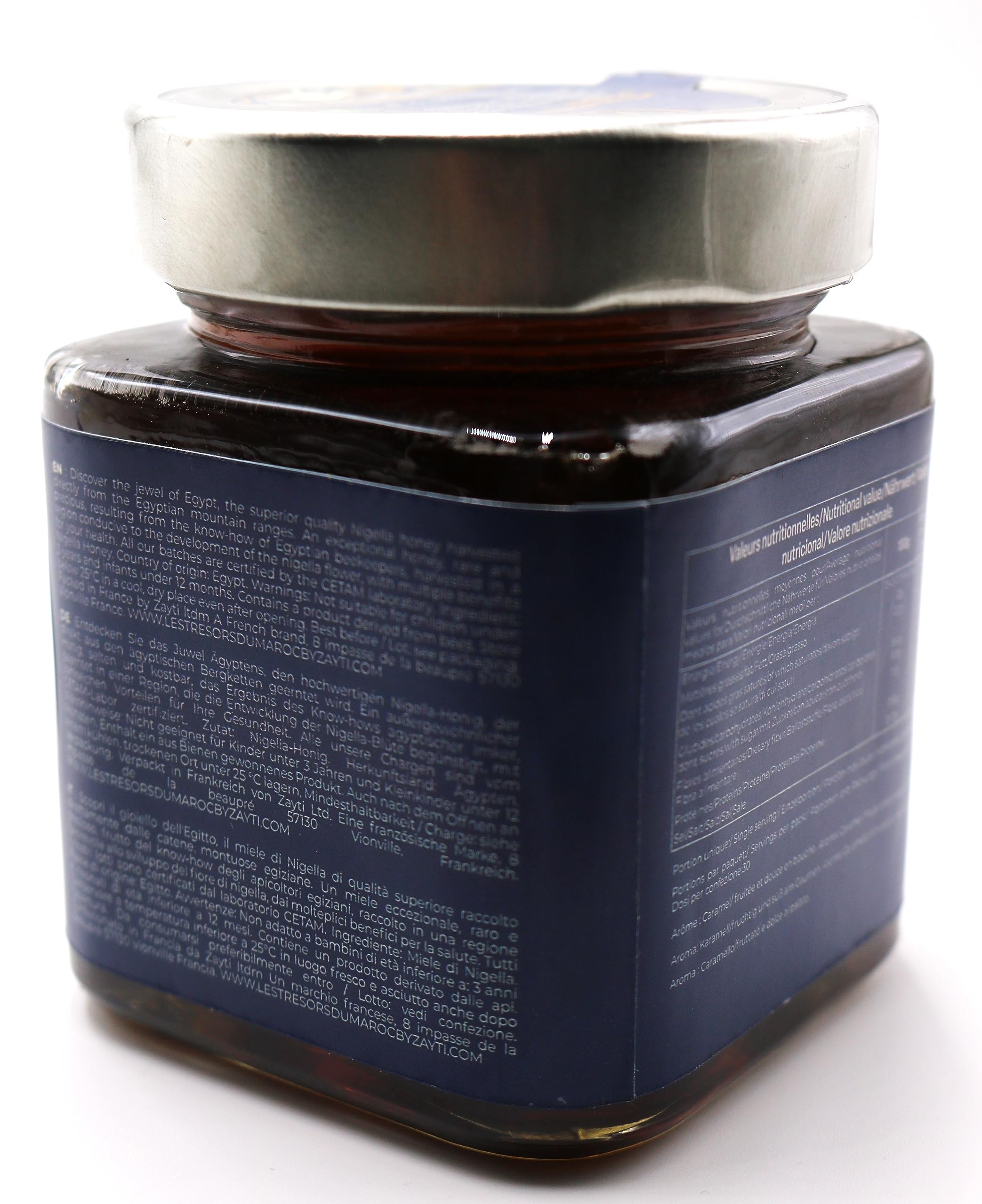 Miel de Nigelle d’Égypte 300g Produit Brut, 100% Naturel – « Habba Sawda » Miel Monofloral – Renforce & Booste les Défenses Naturelles
