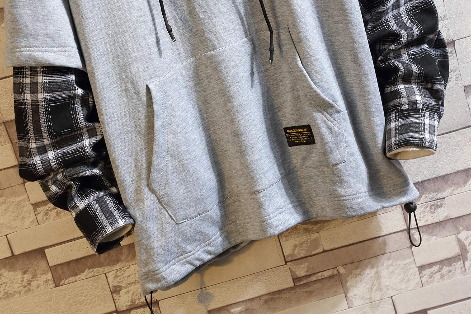 GURUNVANI Japan Style Patchwork Hoodies Men Characters Streetwear Hoodie Men Sweatshirt