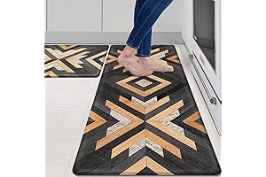 MAYHMYO: Stunning Aztec Kitchen Rug and Mat Set