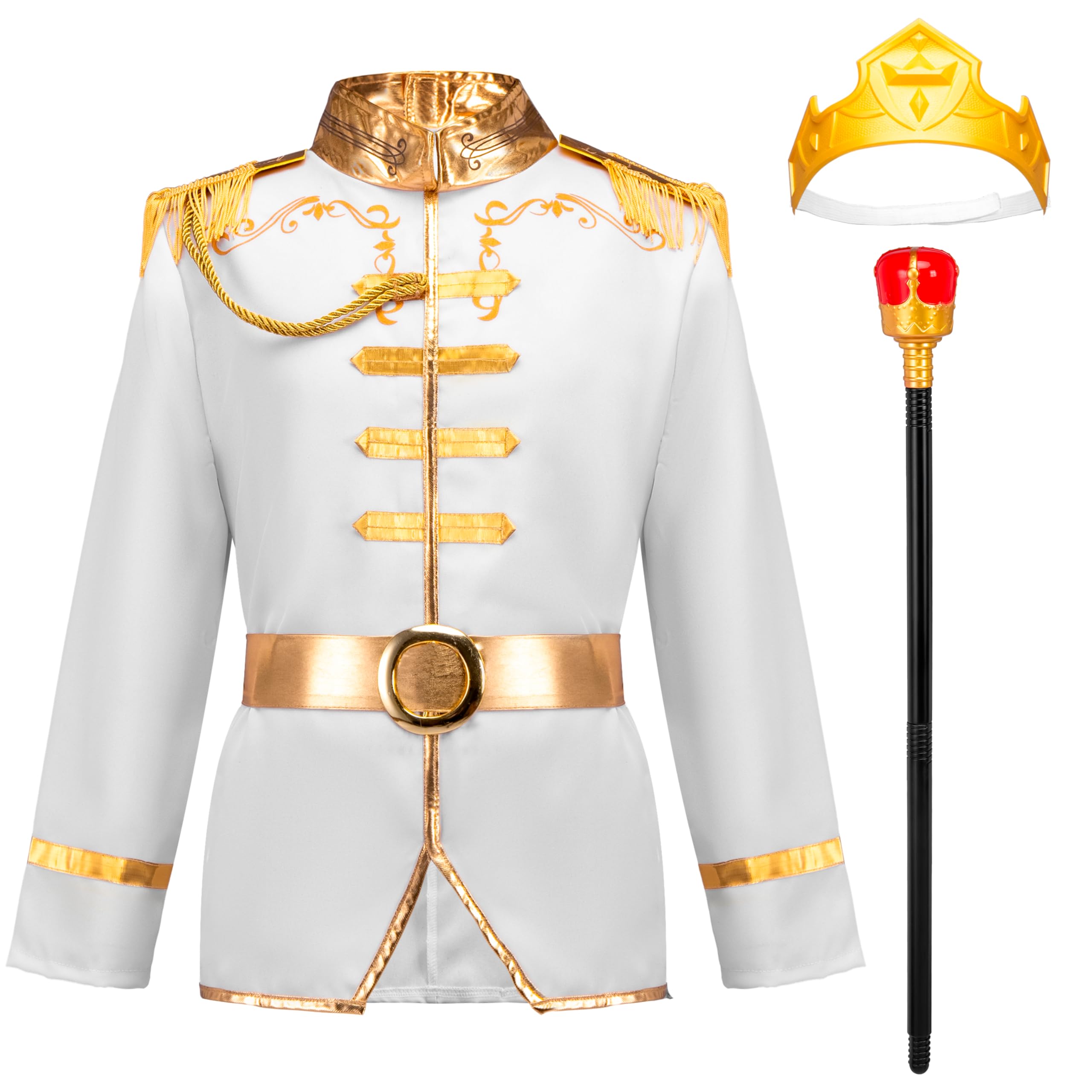 Spooktacular Creations Prince Costume for Boys, Royal Prince Charming Costume for Toddler Kids Halloween Costumes Parties