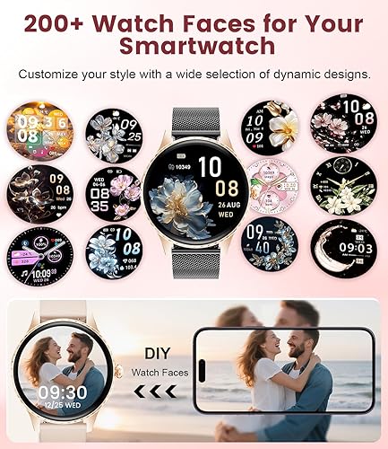 Miniatura 2 de 2055 Nuevo reloj inteligente para mujer con pantalla AMOLED de 1.32 pulgadas, llamadas Bluetooth con 121 modos deportivos, ritmo cardíaco, sueño,