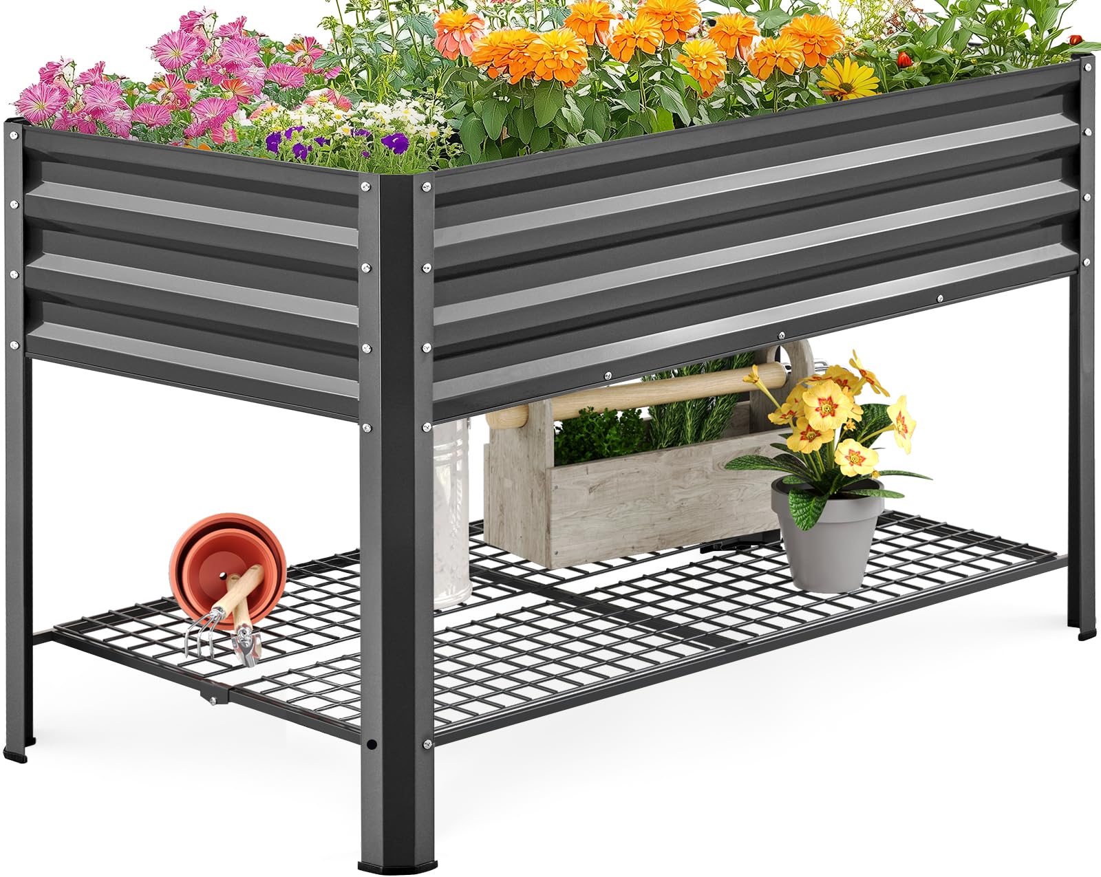 KING BIRD Galvanized Raised Bed