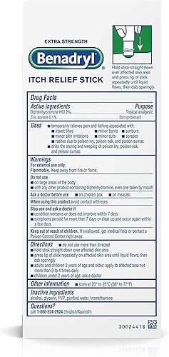 Miniatura 2 de Benadryl Spray refrescante antipicazón de 2 onzas líquidas y Benadryl Extra Strength Itch Relief Stick 0.47 fl. oz, ambos con difenhidramina 1 ea