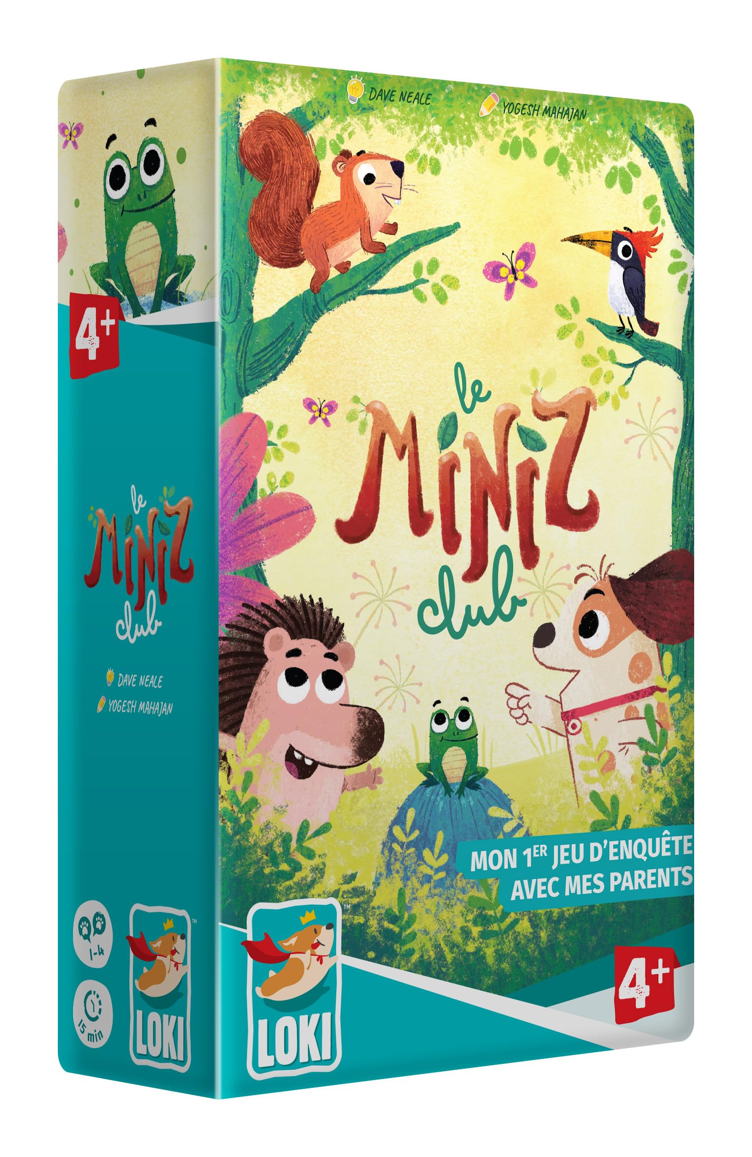 LOKI Le MiniZ Club – Version Française – Mon Premier Jeu d'Enquête Coopératif Narratif – Logique & Observation – 1 à 4 Joueurs – 15 Min – 4 Ans et +