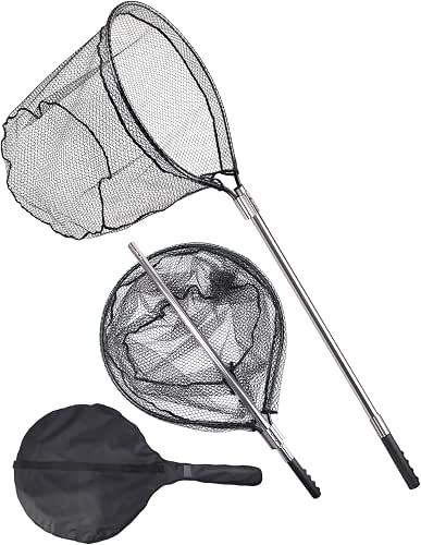 Avlcoaky 94" Telescopic Fishing Landing Net - Heavy-Duty Aluminum Handle