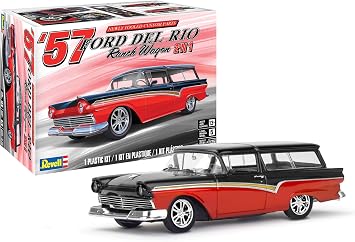 Revell 14548 57 Ford Del Rio Ranch Wagon 2N1 125 Scale 197-Piece Skill Level 5 Model Building Kit