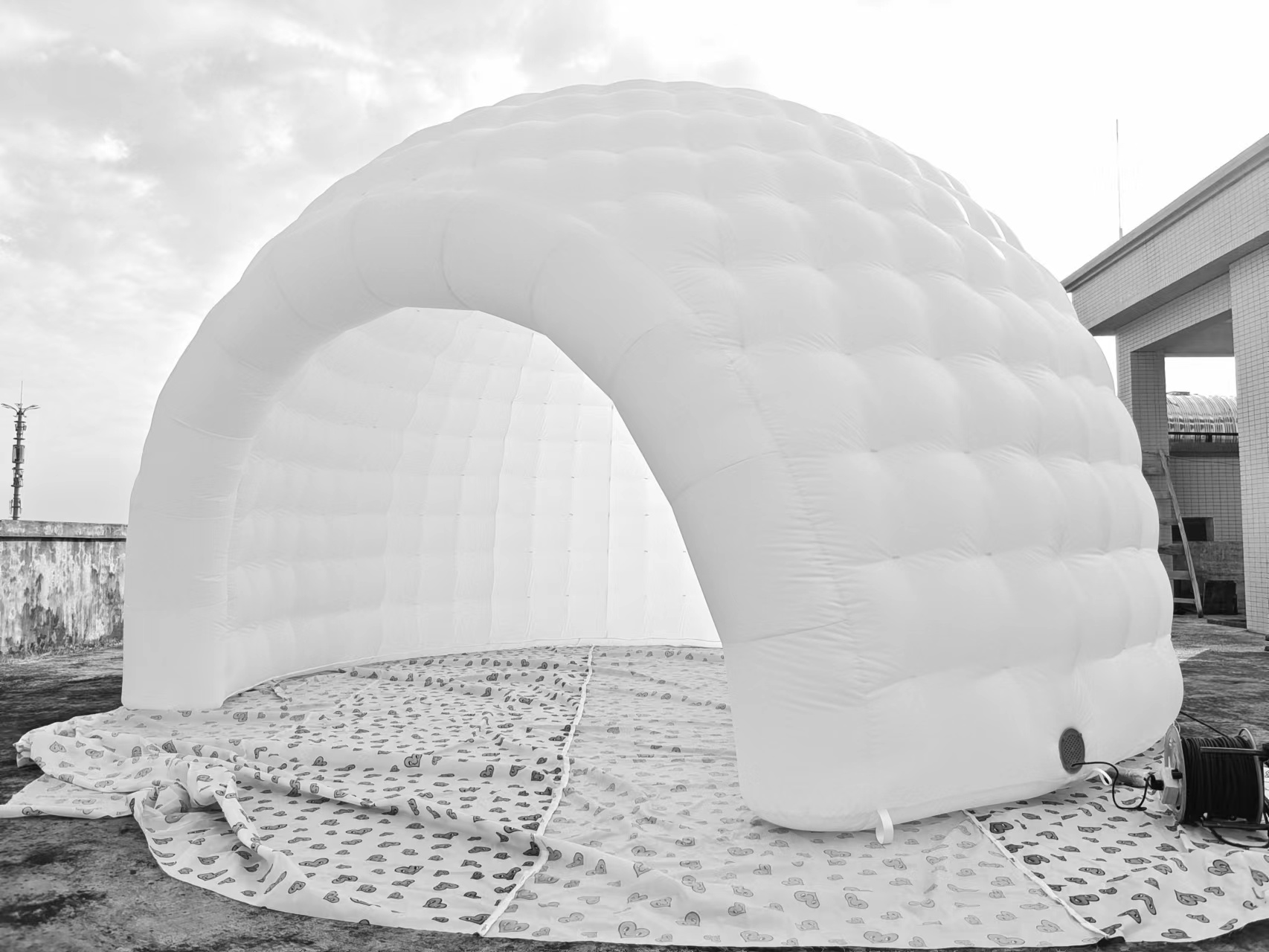 Carpa Inflable Igloo con LED para Camping y Eventos miniatura 7