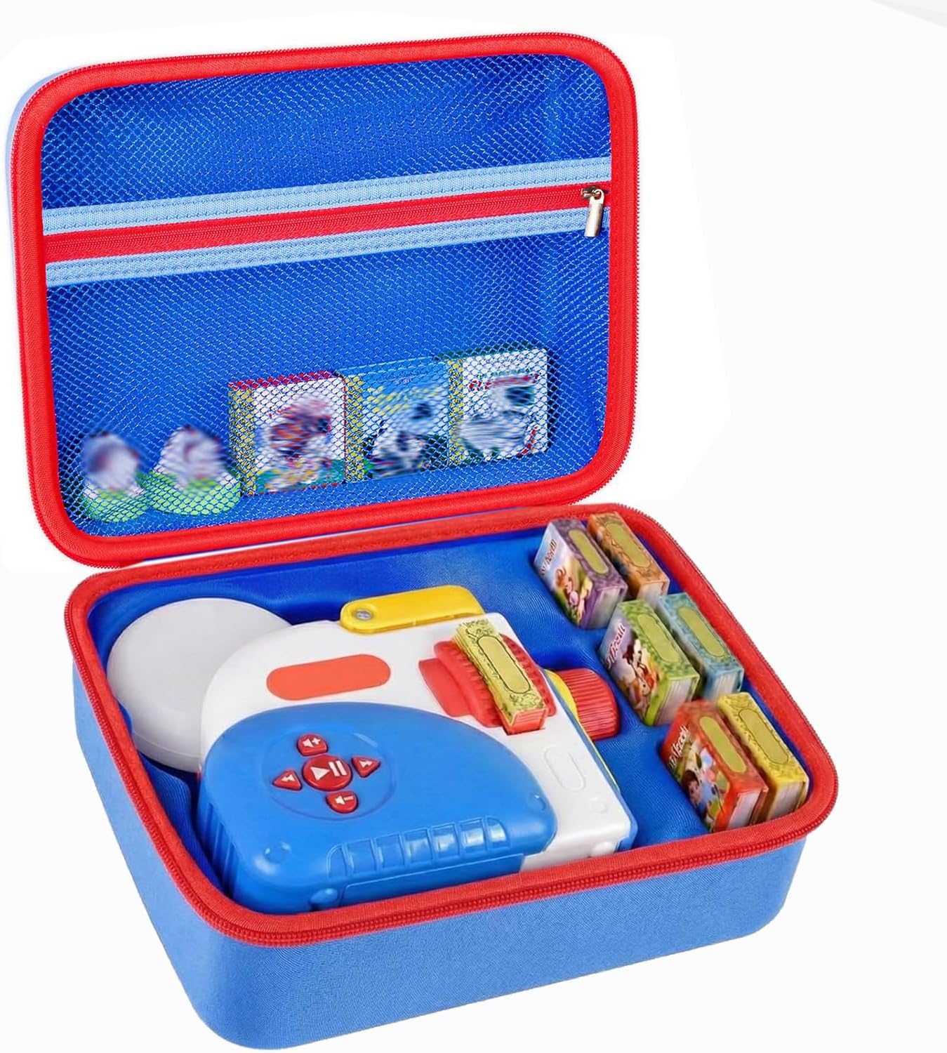 Case Compatible with Little Tikes for Story Dream Machine Books Starter Set, Toys Protective Container for Little Tikes for Storytime Audio Play Real for Littles Character Collection (Box Only), Blue