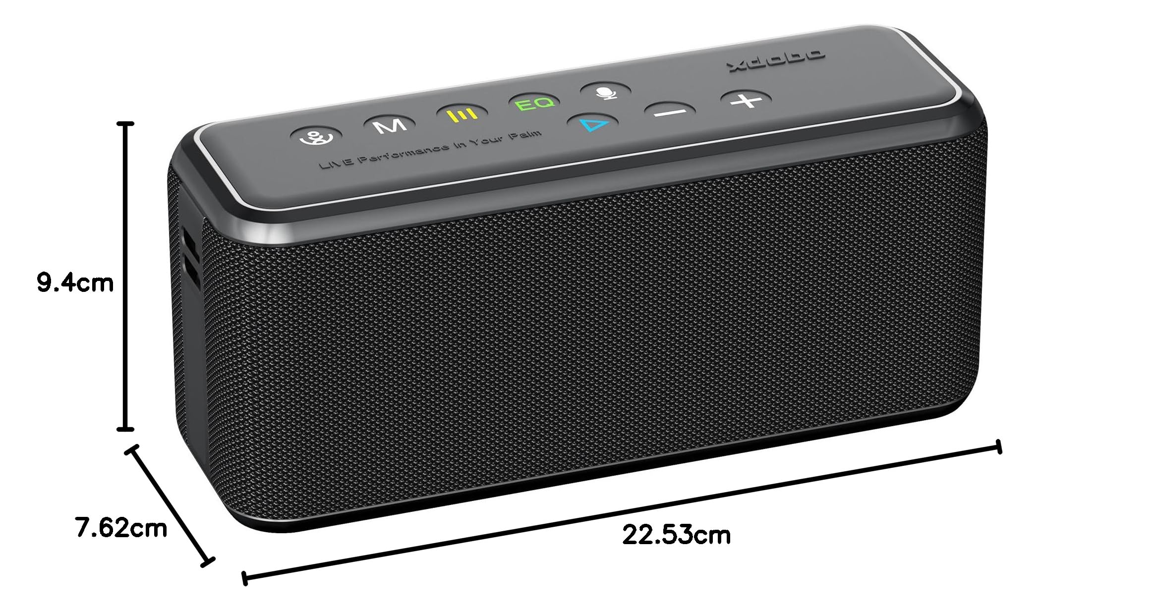 xdobo X8 Max Bluetooth-Lautsprecher, 100 W Ausgangsleistung, 12 Stunden Spielzeit, 5.0 Bluetooth