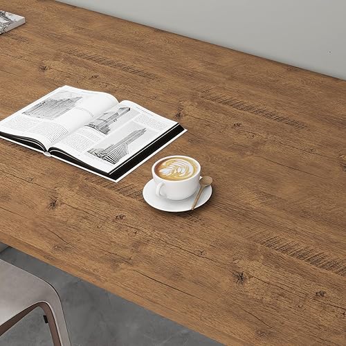 Miniatura 6 de Papel tapiz de madera blanca de 24 x 197 pulgadas, papel adhesivo grueso autoadhesivo y extraíble para armarios, encimeras, muebles