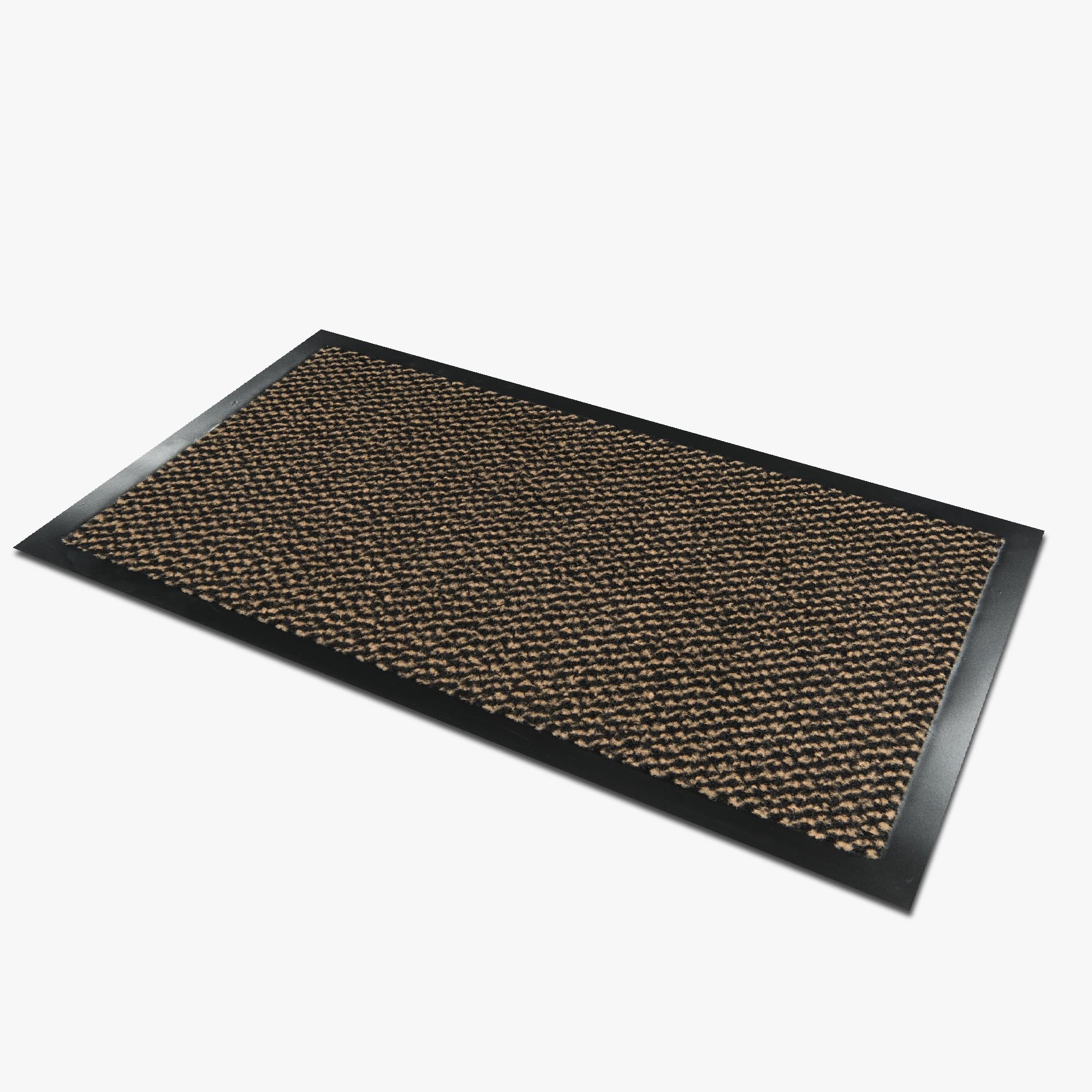 Comart - Zerbino Asciugapassi New - Tappeto per Ingresso Esterno e Interno - Fibra Sintetica - Antipioggia - Assorbente - Tappetino Fuori Porta Sottile - Antiscivolo - Lavabile - Beige - 50x80 cm