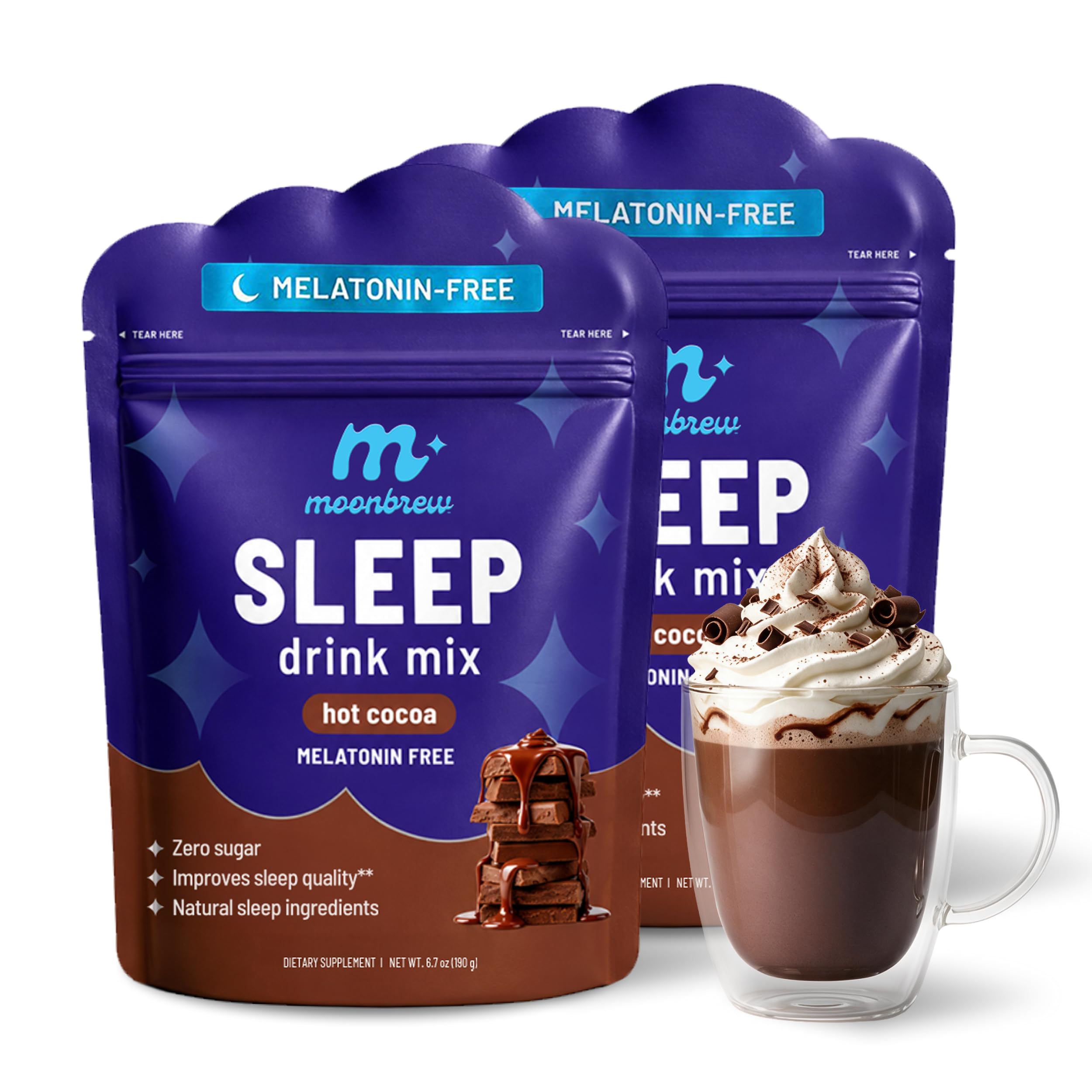 MoonBrew Magnesium Natural Sleep Aid Drink Mix