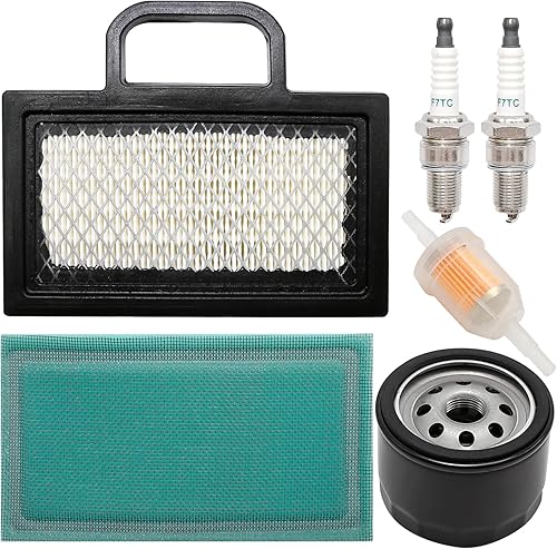 499486 Filtro de aire y 492932 Reemplazo del filtro de aceite para John Deere D130 X140 X165 X130R X135R X155R Tractor de cortacésped, reemplazo