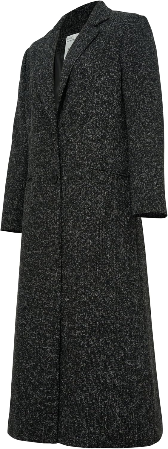 CHIC STAR Womens Boucle Straight Coat