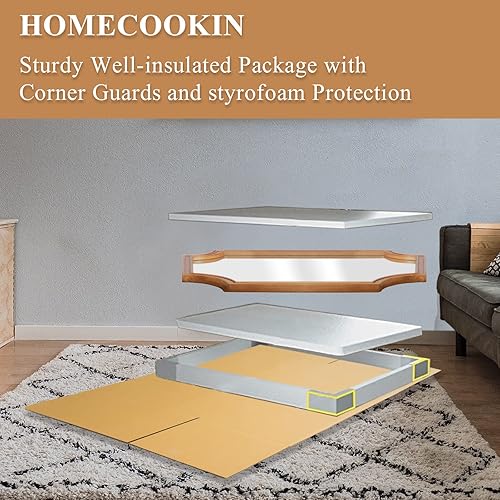 Miniatura 7 de Espejos de baño para pared, esquinas festoneadas completas, arco de esquina, espejo de baño para dormitorio o sala de estar, espejo con marco de