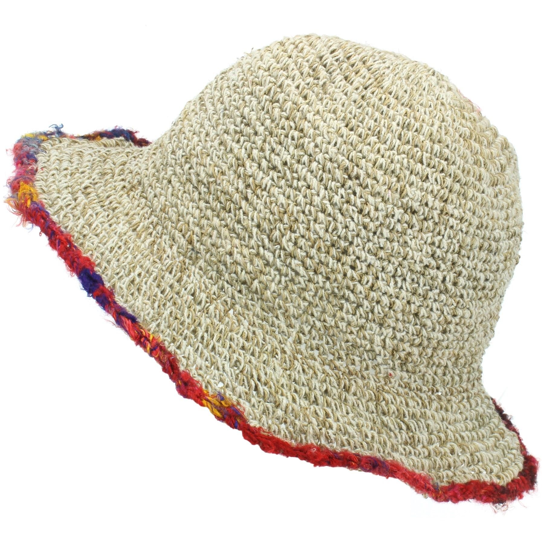 LOUDelephant Hemp & Cotton Sun Hat - Multi Edge