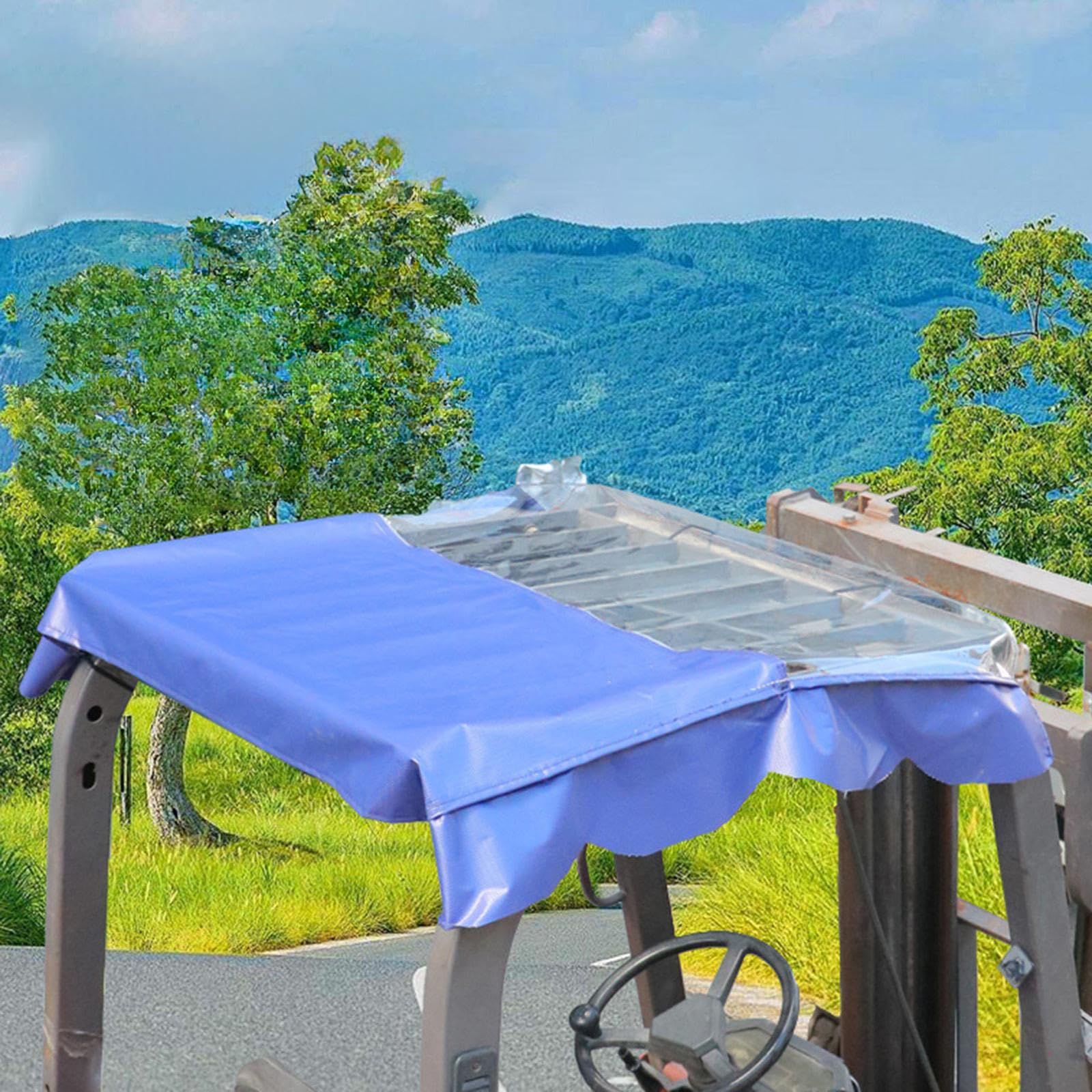 Forklift Roof Cover for Rain Forklift Accessory Awning Dark Blue 105x125cm-picture-10