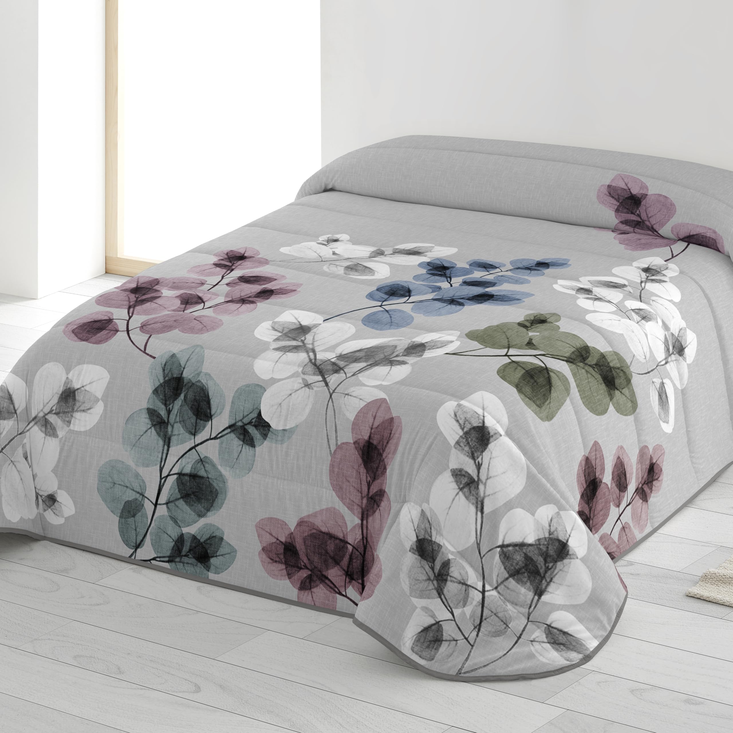 NATURALS Edredón nórdico Estampado Cama 135, edredón 300 Gramos 235x260, ONA Gray