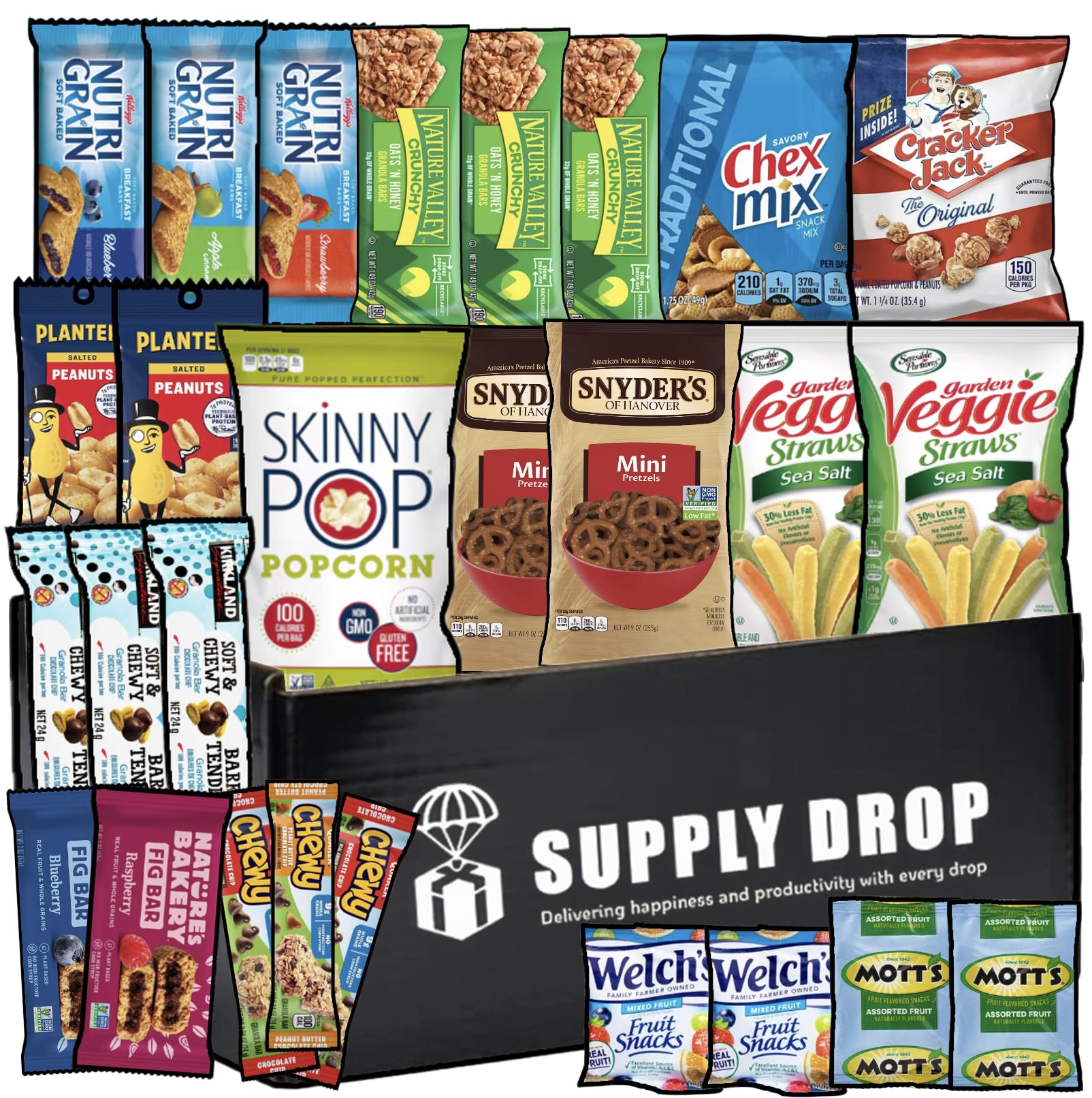 Premium Healthy Snack Care Package (30 Count) A Gourmet Snack Box with an  Assortment of Nutritious Snacks Perfect for Office, College, Military