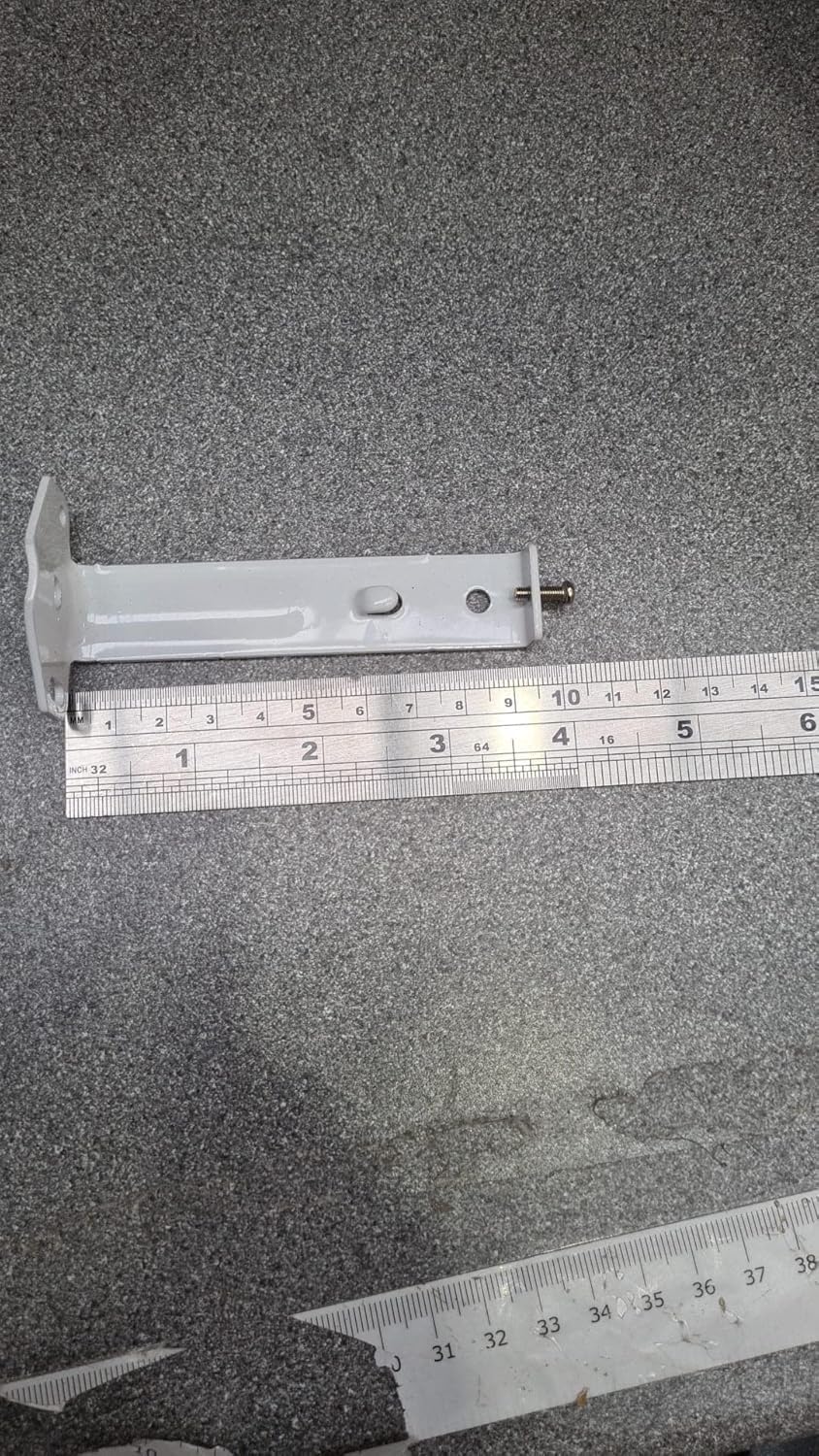 A.w White Vertical Blind Longer Extension Face Fix Frame Brackets For Slimline Headrail (75Mm),