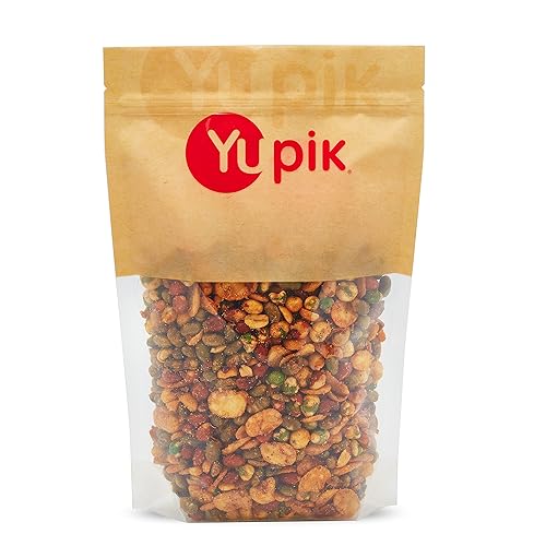 Yupik Spicy Korean BBQ Protein Snack Mix, 2.2 libras, cacahuetes tostados, frijoles y guisantes condimentados con especias Togarashi, alta en