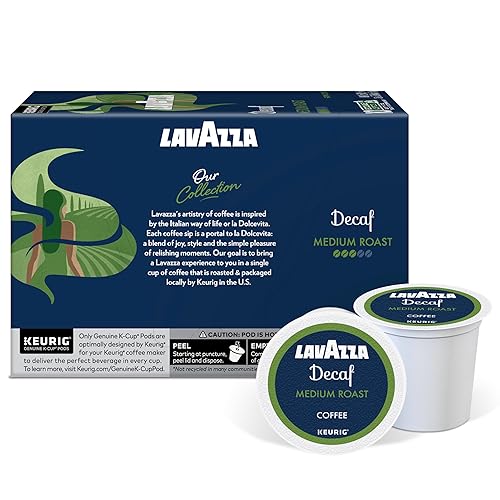 Miniatura 3 de Lavazza Classico - Tazas K de café descafeinado para Keurig Brewer, tostado medio, caja de 10 unidades, sabor rico y con cuerpo que ofrece un aroma