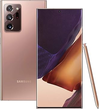 Samsung Galaxy Note20 Ultra 5G Sim Free Android Mobile Phone Mystic Bronze 512 GB UK Version 