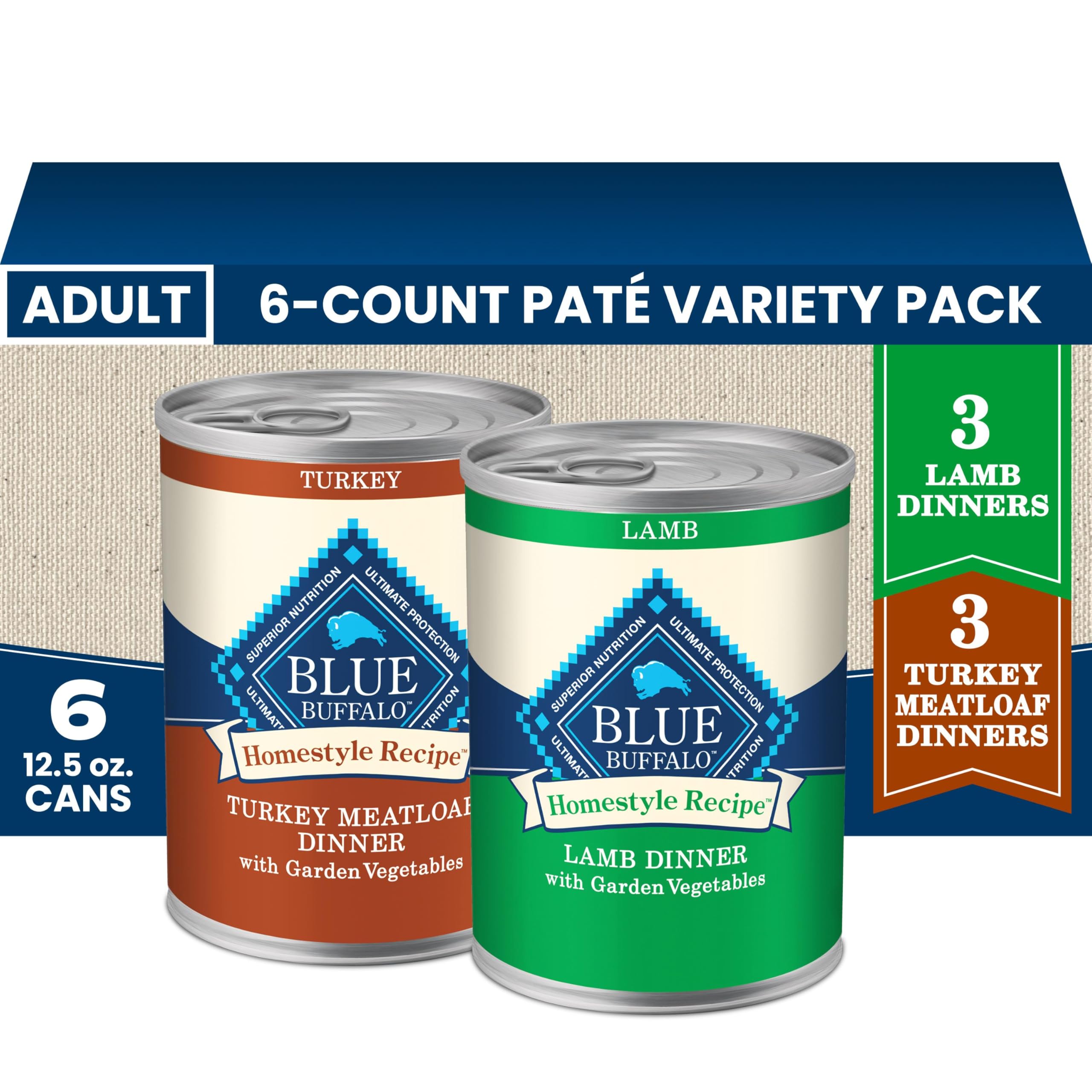 Blue Buffalo Homestyle Recipe Wet Dog Food Paté