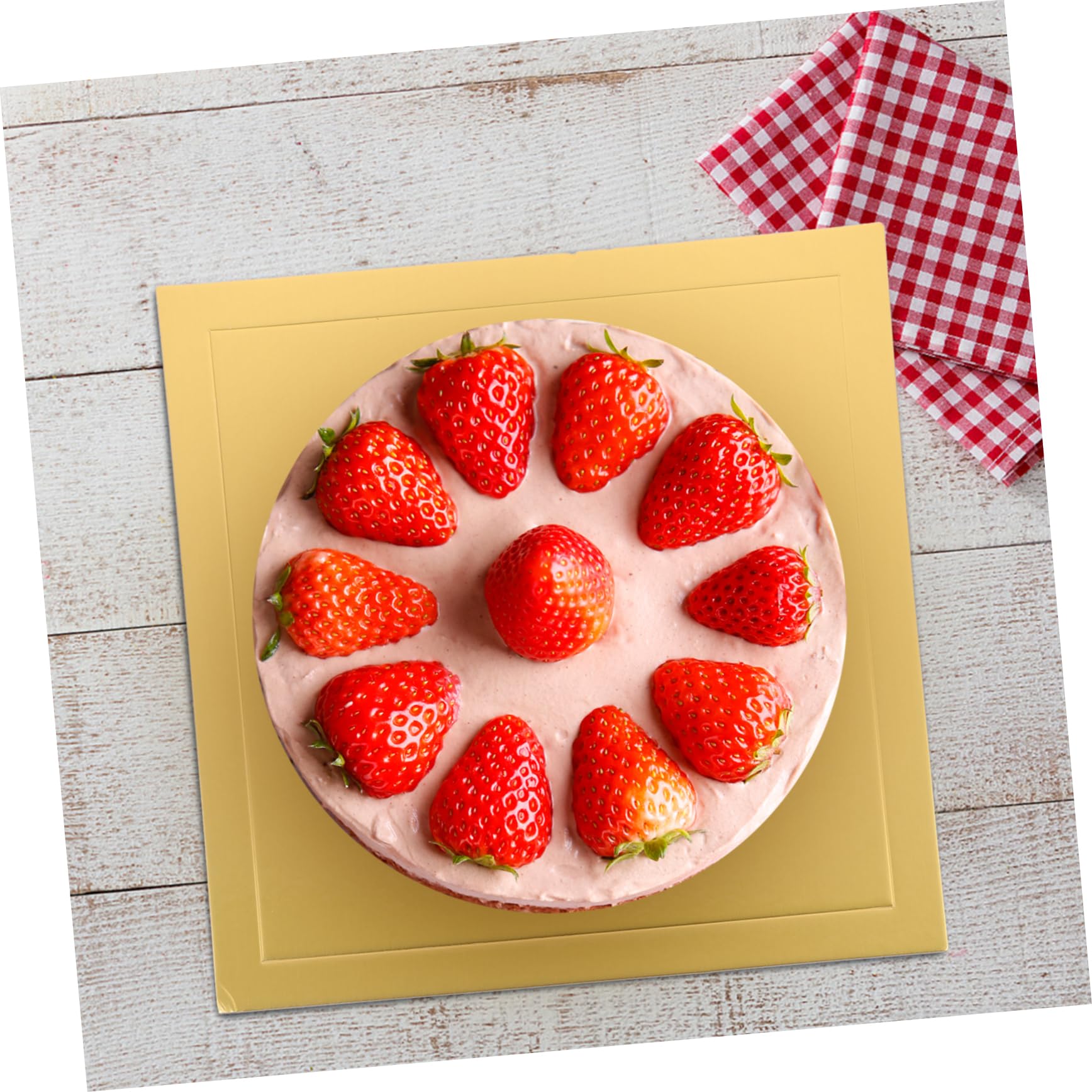 LIFKOME 5 Pezzi Sottotorta Carta Quadrata Base Torta Mousse Vassoio Esposizione Dolci Feste