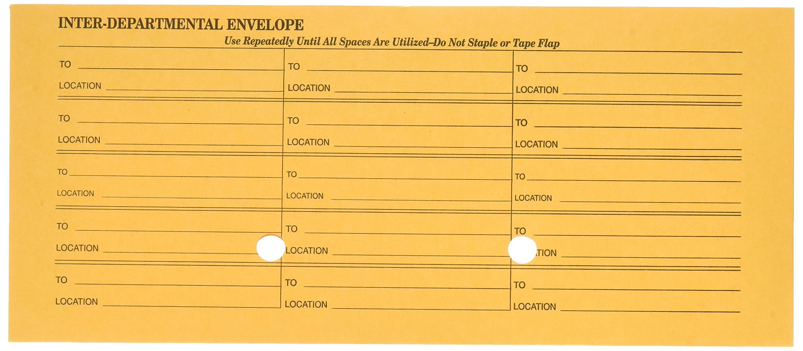 Quality Park 63262 Quality Park Interoffice Envelopes, Printed 1-Side, 4-1/2x10-3/8, Kraft, 500/Bx