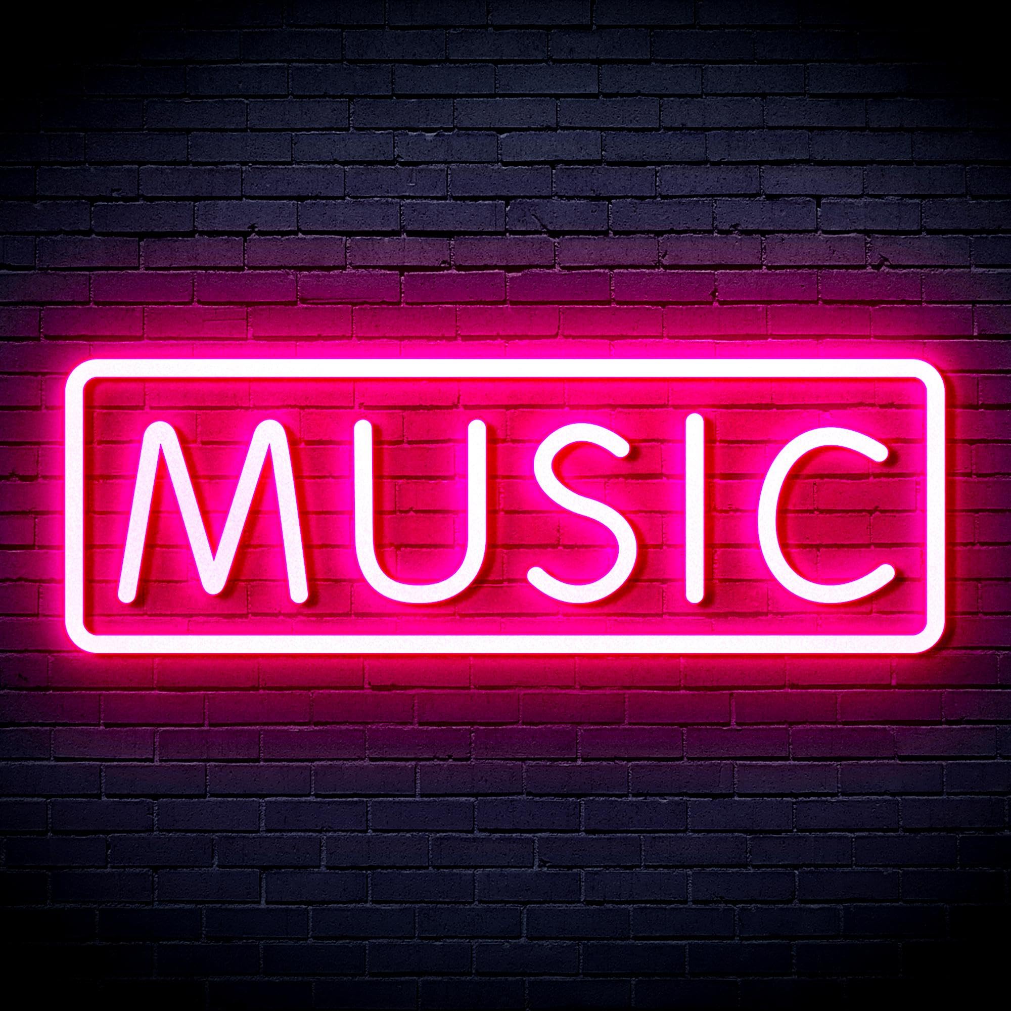 ADVPRO Music Sign Flex Silicone LED Neon Sign - Pink - st16s63-fnu0076-k โ image 1
